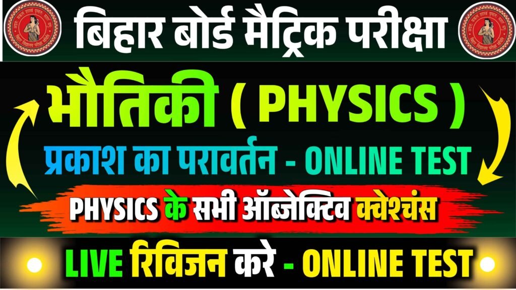 Prakash ka Pravartan Objective Question